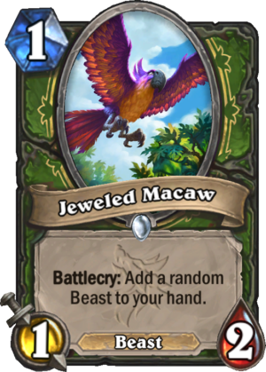 Jeweled Macaw Card
