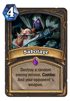 Sabotage Card