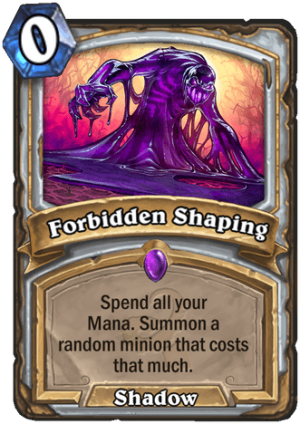 Forbidden Shaping Card