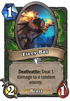 Fiery Bat Card