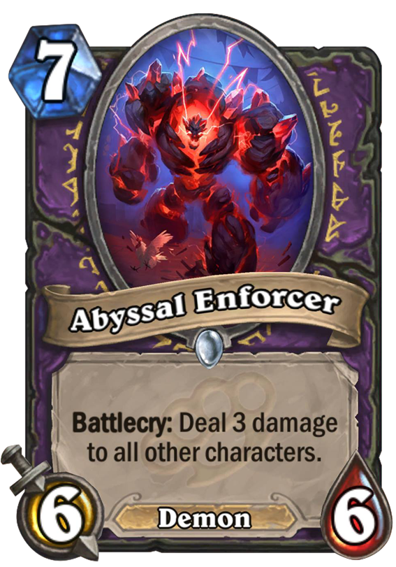 Abyssal Enforcer - Hearthstone Top Decks
