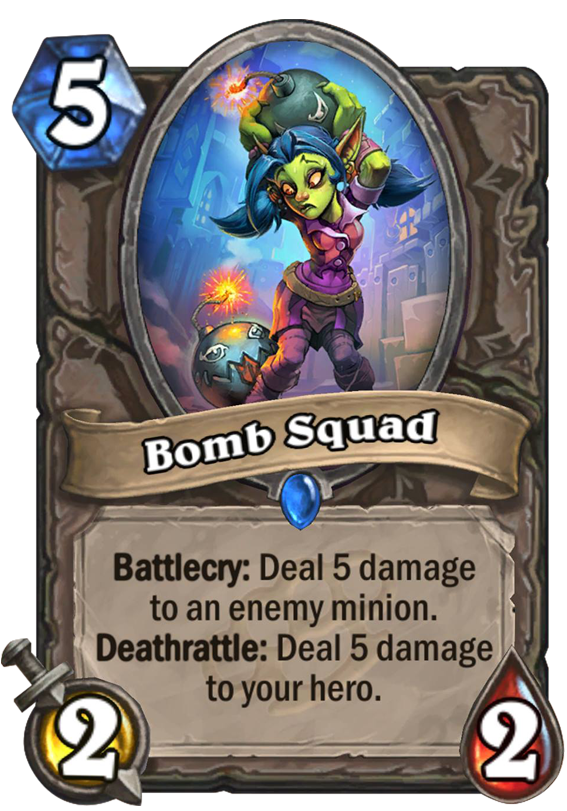 Bomb Squad Hearthstone Card Hearthstone Top Decks