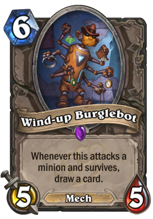 Wind-up Burglebot Card