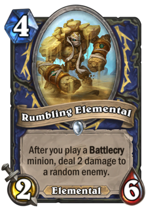 Rumbling Elemental Card