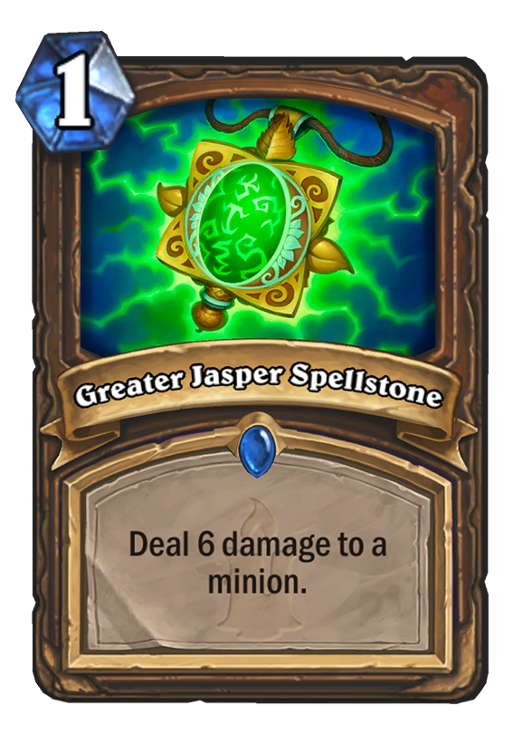 Greater Jasper Spellstone Hearthstone Top Decks