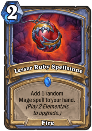 Lesser Ruby Spellstone Card