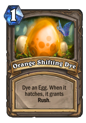 Orange Shifting Dye Card