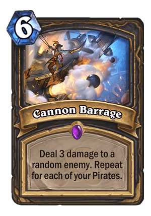 Cannon Barrage Card
