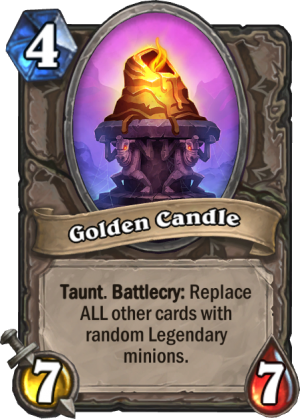 Golden Candle Card