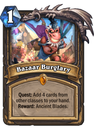 Bazaar Burglary Card