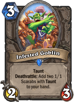Infested Goblin Card