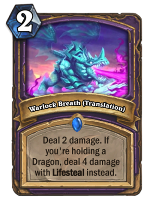 Warlock Breath (Translation) Card