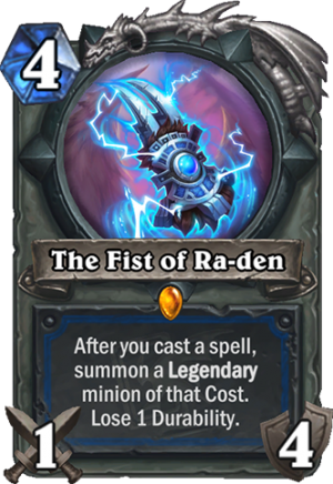 The Fist of Ra-Den Card