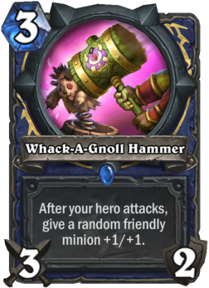 Whack-A-Gnoll Hammer Card