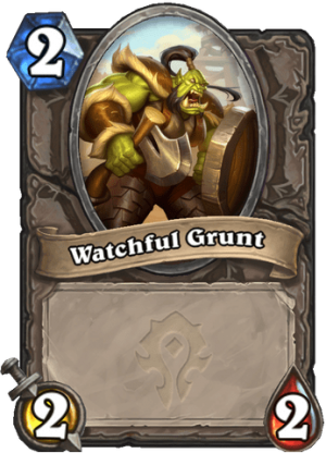 Watchful Grunt Card