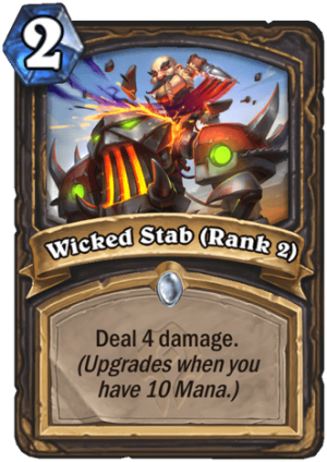 Wicked Stab (Rank 2) Card