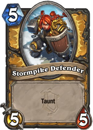 Stormpike Defender Card
