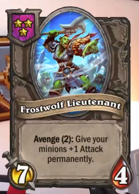 Frostwolf Lieutenant (Drek’thar) Card!