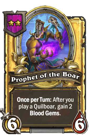 Prophet of the Boar Card