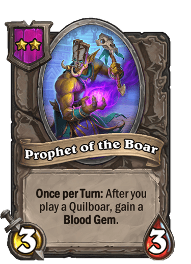 Prophet of the Boar Card!