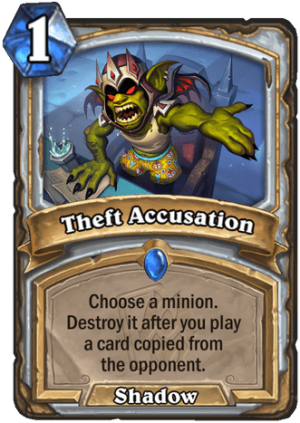 Theft Accusation Card