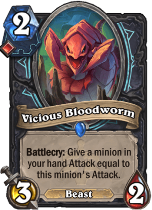 Vicious Bloodworm Card