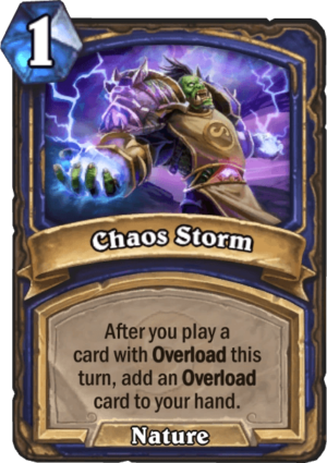 Chaos Storm Card