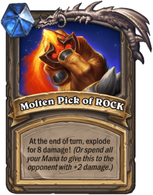 Molten Pick of ROCK Card